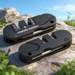 Tige d'affûtage double face en pierre noire écologique pour couteaux, idéale pour la cuisine et l'extérieur - Vente en gros - Product Image 6