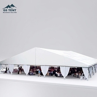 Tente de réception de grande taille en aluminium haute résistance, longue durée de vie, 10m, 20m, 30m, blanche, pour événements, fêtes, expositions