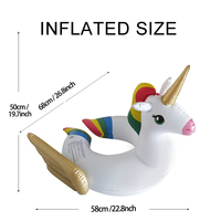 Flotteurs de piscine pour tout-petits, licorne, flamant rose, anneaux de natation en PVC, pour garçons et filles, été, plage, enfants de 3 à 8 ans