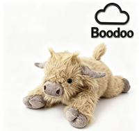 Couverture lestée personnalisée avec logo, 55 cm, 1700 g, super douce, en peluche, yeux brodés, vache des Highlands, anti-stress, cadeau pour l'autisme