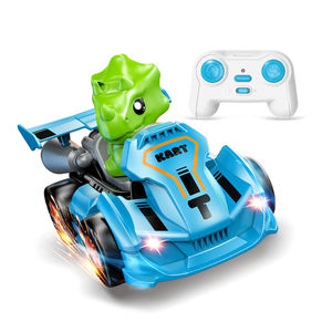 Voiture télécommandée de simulation 2,4 G Dowellin, adorable voiture RC dinosaure, camion de course, jouets musicaux pour enfants - Product Image 1