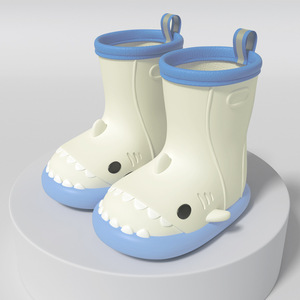 Chaussures d'eau imperméables en PVC pour enfants, motif dessin animé mignon, bottes mi-hautes pour l'été, l'hiver et l'automne - Product Image 2