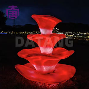 Luz LED decorativa con forma de flor, impermeable IP65, crea un ambiente divertido para uso en interiores/exteriores, patios, parques comunitarios - Product Image 1