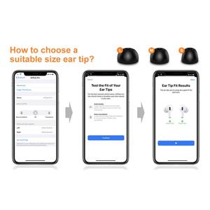 NEW BEE 6 paires d'embouts d'oreille en silicone à mémoire de forme en mousse S M L pour <span class=keywords><strong>AirPods</strong></span> <span class=keywords><strong>Pro</strong></span> - Product Image 6