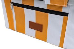 Customized Stripe Thermal Insulated Beach Picnic Cooler Bag Embossed logo Food Portable Basket Lunch Cooler Bag - Product Image 6