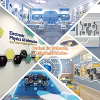 Pantalla Interactiva de Demostración con IA para Educación en Transformación Digital de Campus Holísticos, Ideal para Pasillos Escolares y Laboratorios de Robótica