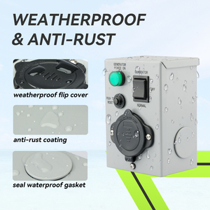 Máy phát điện chuyển đổi <span class=keywords><strong>15</strong></span> <span class=keywords><strong>amp</strong></span> 125V với ngắt mạch điện hộp đầu vào - Product Image 6