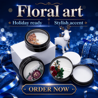 Set Hadiah Mewah Terbaru 2022 Lilin Aroma Kedelai Beraroma Bunga Kering Aromaterapi Ramah Lingkungan Stok Liburan Festival Vanilla