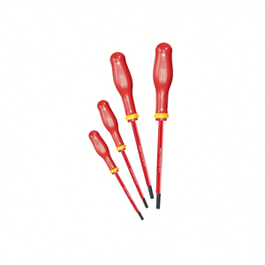 <b>Screwdriver</b> Set 4 Piece Red Insulated Handle <b>Precision</b> Tip For Electrical Repair - Product Image 2