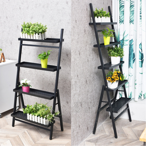 Support de pot de fleurs pliable multi-niveaux en métal pour jardin, intérieur/extérieur, balcon, salon - Product Image 2