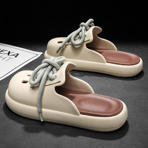 Women's Hollowed Out Strappy <b>Flat</b> <b>Sandals</b> Khaki Brown Black White Platform Slip On Casual Wear - Product Image 2