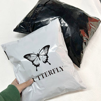 Sacs d'expédition adhésifs résistants aux déchirures avec poignée pour vêtements, sacs d'emballage en polyéthylène colorés, sacs d'expédition compostables à base de plantes, pastel