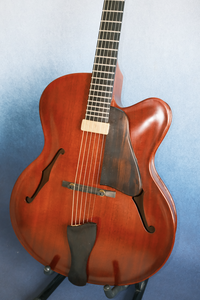 <span class=keywords><strong>Guitarra</strong></span> Eléctrica Profesional Hecha a Mano por Yunzhi Luthier, 17 Pulgadas, Mástil de Arce, Cuerpo Hueco de Abeto Sólido, Violín con Tapa Arqueada, <span class=keywords><strong>Guitarra</strong></span> de Jazz - Product Image 3