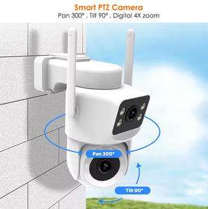 イノトロニック スポットライト Tuya デュアルレンズ 屋外WiFiカメラ 4MP + 4MP フルカラーナイトビジョン 自動モーション追跡アラーム - Product Image 5