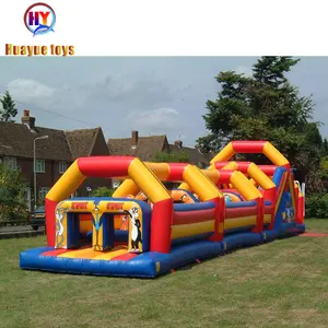 Outdoor commercial inflatable obstacle course challenges adult inflatable bouncer combo party game