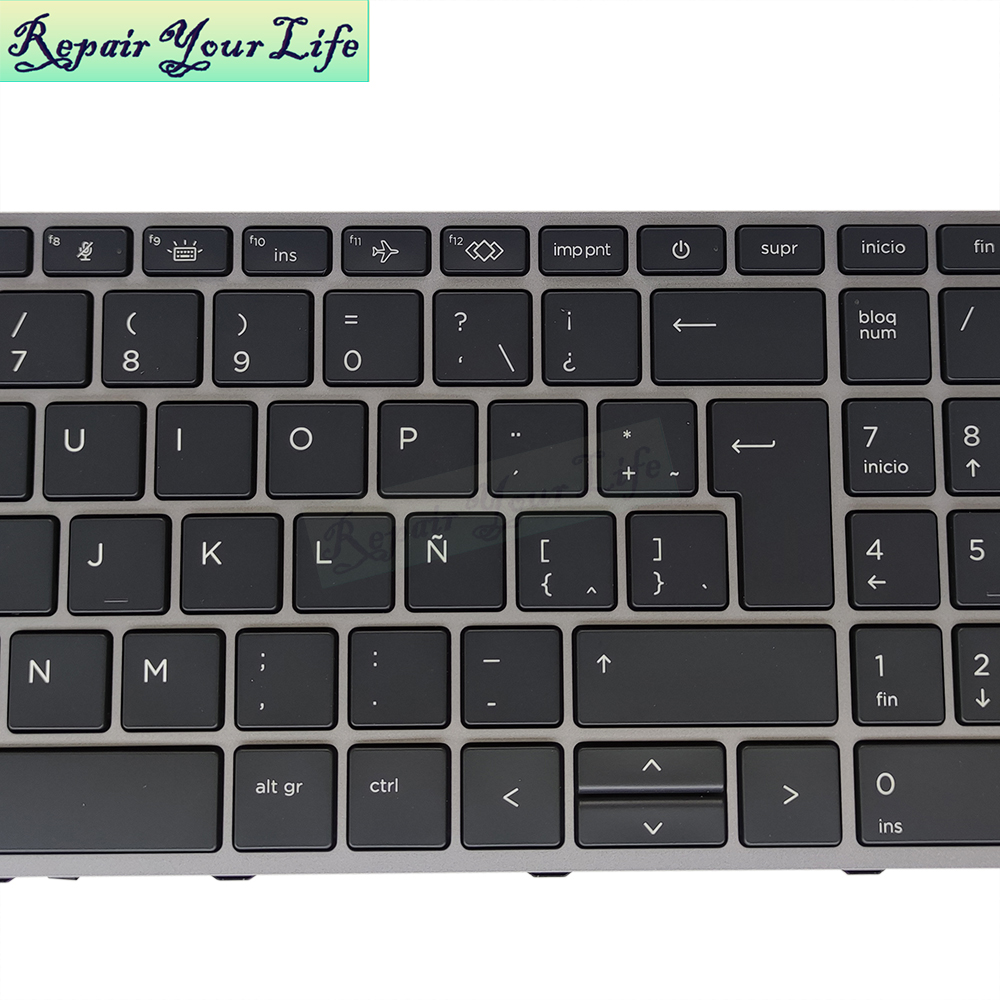 Clavier HP Complet QWERTY Espagnol - Noir - Pour Presario 4720S - Réf MP-09K16E0-4421