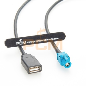 Câble de données automobile blindé 1m <span class=keywords><strong>USB</strong></span> vers connecteur <span class=keywords><strong>femelle</strong></span> HSD Z Code LVDS <span class=keywords><strong>pour</strong></span> caméra embarquée, système d'infodivertissement, transmission de données - Product Image 4