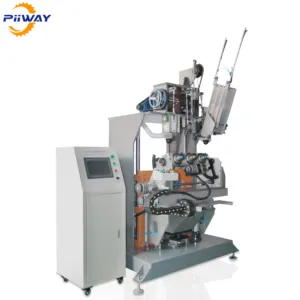 China PIWEI broom and brush making machine manufacturer/CNC 5 axis hair brush 2drilling and 1tufting machine/machine