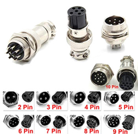 Connecteur Aviation Circulaire Mâle-Femelle GX16 à 2/3/4/5/6/7/8 Broches pour Équipement Industriel – Vente Directe Usine