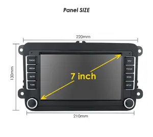 New Stock Android 7inch Autoradio HD Touch Screen 2Din Car radio Stereo Wireless Carplay for VW/PASSAT SEAT Car Radio 7"