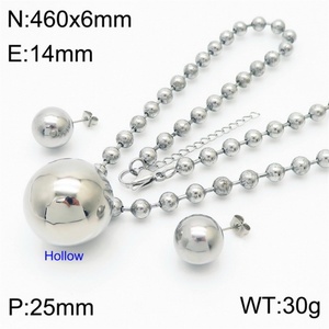 ชุดเครื่องประดับทองชุบคุณภาพสูง สร้อยคอ ต่างหู ลูกปัด - Product Image 3