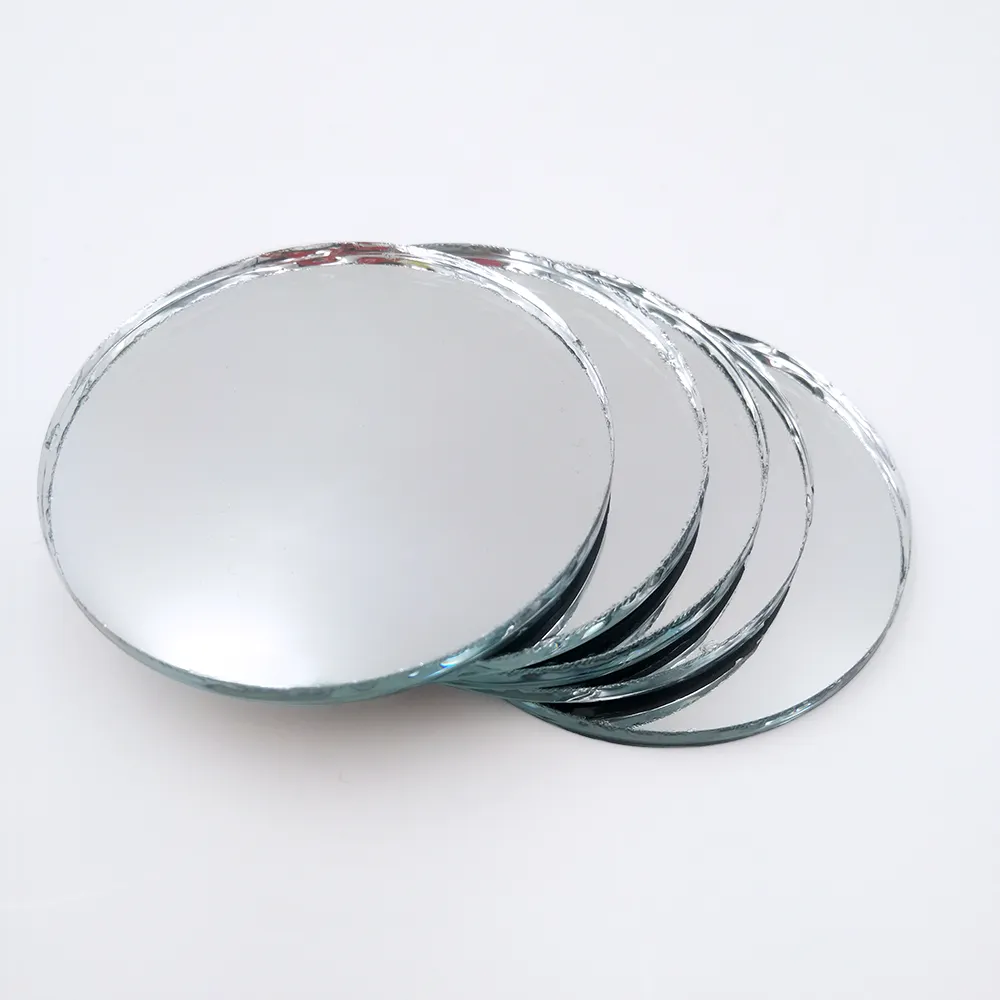 Frameless Makeup Cut Pieces Size Round Square Rectangle Oval Shape Glass 1mm Small Mirrors