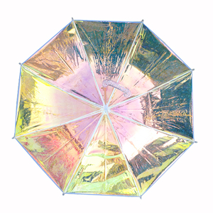 <span class=keywords><strong>Parapluie</strong></span> droit transparent, bâton <span class=keywords><strong>holographique</strong></span>, droit, transparent, cadeau premium, cm - Product Image 3