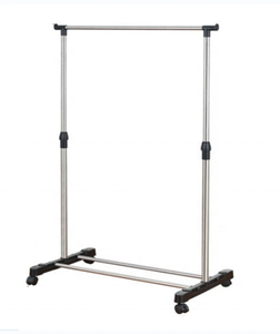Source Manufacturers Percheros Riel de ropa de metal resistente Fácil de montar Perchero de ropa con ruedas - Product Image 1