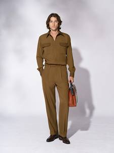 Ropa de moda Camisa de verano marrón THE SOUL Menswear Camisa de hombre Estilo casual para el verano - Product Image 3