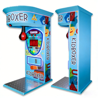 Machine de boxe pour enfants à monnayeur, simulateur de boxe ultime en métal, machine de jeu d'arcade certifiée CE, version anglaise