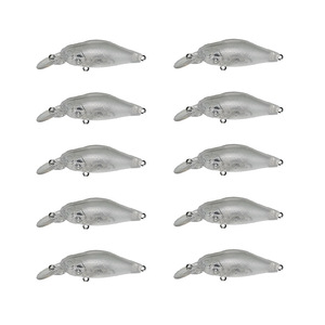 Top Right Z-7389 68Mm 5.7G Nổi Minnow Thu Hút Không Sơn Thu Hút Cho Cá Nước Ngọt Mồi Trong Suốt Cơ Thể Cứng Nhựa Mồi - Product Image 2