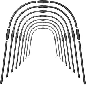 Support d'arche de jardin personnalisé en usine support en forme de U revêtu de plastique cerceaux de jardin pour couverture support de maison de lit de jardin - Product Image 1