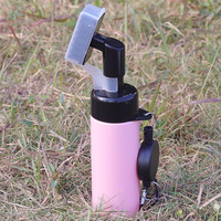 Brosse de golf à eau grande capacité avec logo personnalisé, en nylon, pour nettoyer les clubs de golf, avec crochet et étui de protection