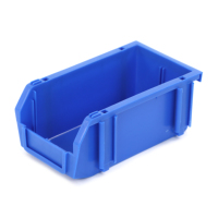 Bacs industriels empilables colorés, robustes en PP, rectangulaires moulés avec séparateurs
