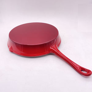 Poêles à soupe en fonte émaillée de 16 cm, 20 cm, 25 cm, vente en gros, poêle à frire, manche long, antiadhésif, ustensiles de cuisine - Product Image 4