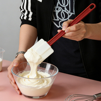 Ensemble de spatules en silicone écologiques antiadhésives sans BPA, de 1 à 3 pièces, pour la cuisine, la pâtisserie et le mélange