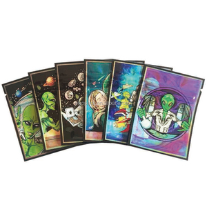Bolsa de Aluminio con Cierre Hermético de 7x9 cm con Diseño de Mono de Dibujos Animados, Bolsa para Galletas y Dulces, Bolsas con Logotipo Personalizado y Ventana para Almacenamiento - Product Image 5
