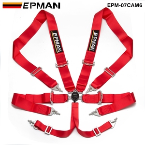 Arnés de Seguridad de 6 Puntos EPMAN, Cinturón de Seguridad de Nailon de 3 Pulgadas con Cierre Rápido Camlock para Automóviles Universales, Conducción Deportiva y Competición EPM-07CAM6 - Product Image 3