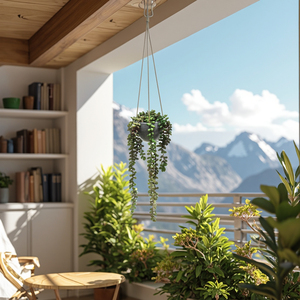 Pianta Artificiale Sospesa di Alta Qualità in Vaso di Plastica, Ecologica e Durevole per Decorazioni Interne ed Esterne, Giardino e Paesaggistica - Product Image 1