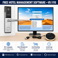 Sistema de Cerradura Inteligente para Puertas de Hotel con Tarjeta RFID/Llave, Desbloqueo por Contraseña, Antirrobo, Impermeable, Diseño de Acero Inoxidable