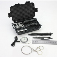 Kit de survie d'urgence en plein air équipement de survie outil de survie cadeaux pour hommes papa petit ami lui mari Camping randonnée chasse
