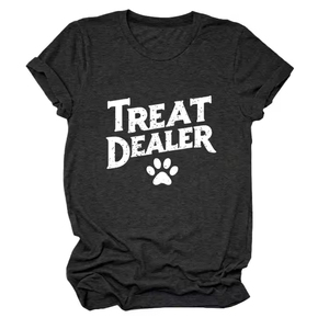 Camiseta de manga corta para mujer, cómoda, informal, versátil, con cuello redondo, muy vendida. - Product Image 1