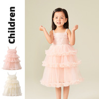 Robe tutu d'été princesse pour filles avec bretelles spaghetti, motif solide ODM pour mariage ou fête