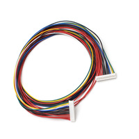 Konektor Adaptor JST PH 2.0mm 20-Pin Kustom Pabrik, Kabel Ekstensi Pria Wanita Multiwarna CE ROHS untuk Lampu LED Motor