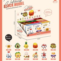 Jouet de construction éducatif en plastique ABS compatible 8921-8932 avec des frites, un hamburger et des fruits - Ensemble de micro-pièces de 200 à 400 pièces