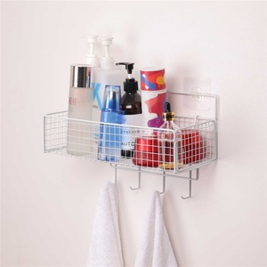 Étagère d'angle moderne en alliage de zinc non perforé pour lavabo et douche de salle de bain - Product Image 4
