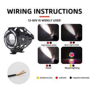 ไฟ <span class=keywords><strong>LED</strong></span> 12v ลดราคาพิเศษ ไฟ <span class=keywords><strong>LED</strong></span> หลายสี ติดตั้งด้านหน้า ไฟหน้าแบบเลเซอร์แคนนอน ระบบไฟแต่ง - Product Image 5