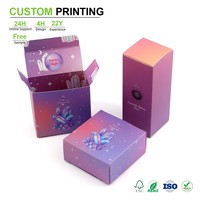 Boîtes personnalisées en carton pour élixir, avec gravure, estampage, pliage, découpe et découpe à la presse, MOQ 50 pièces