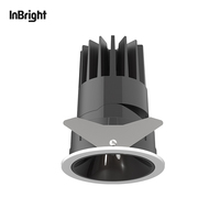 Spot LED encastré anti-éblouissement en aluminium, faisceau étroit réglable, IP65, moderne, pour hôtel, 8W 18W 25W