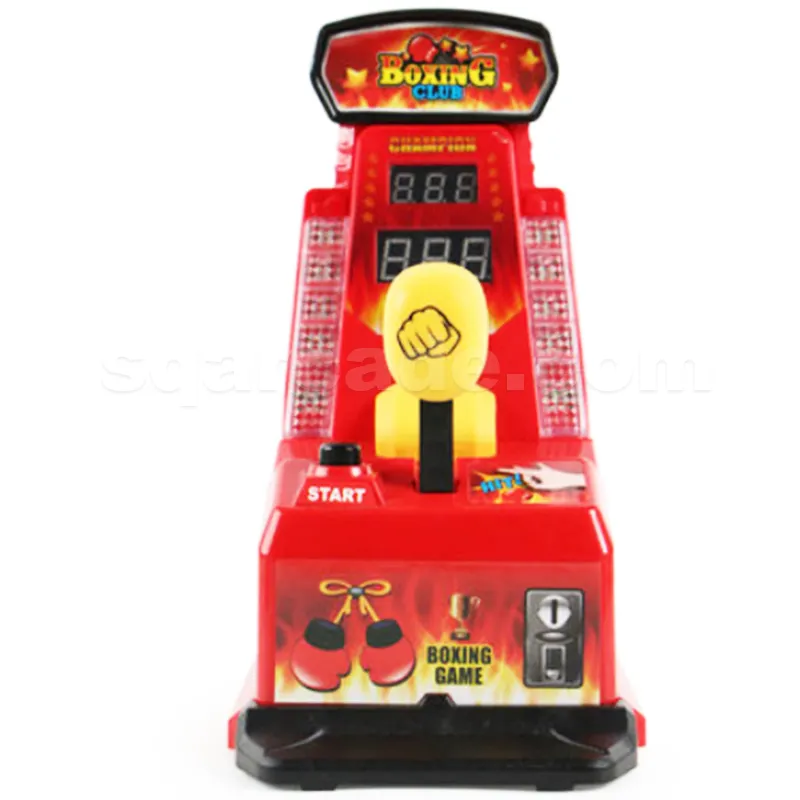 Groothandel Kinderen Desktop Muntsysteem Boxing Game Console Speelgoed Elektrische Vinger Speelgoed Met Verlichting
